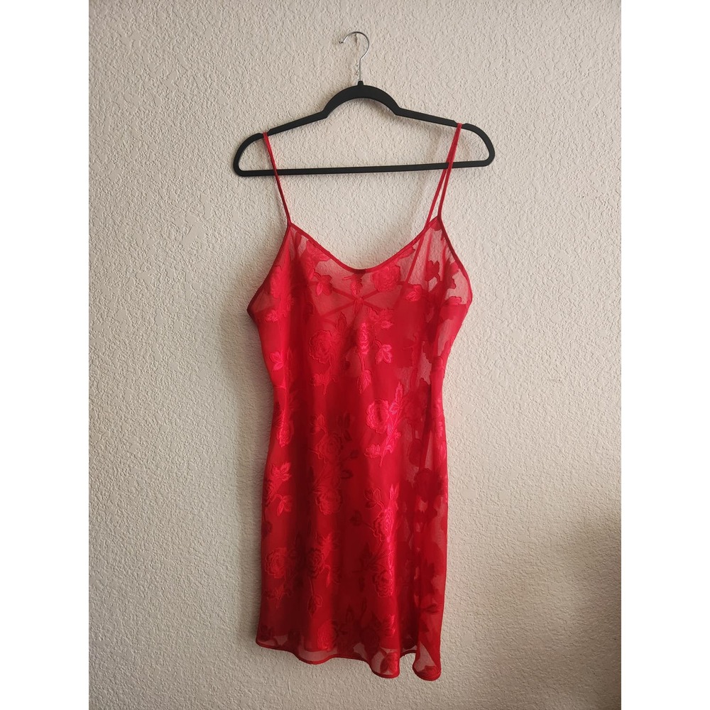 Y2k Secret Treasures Women's Sexy Lace Floral Night Slip Lg